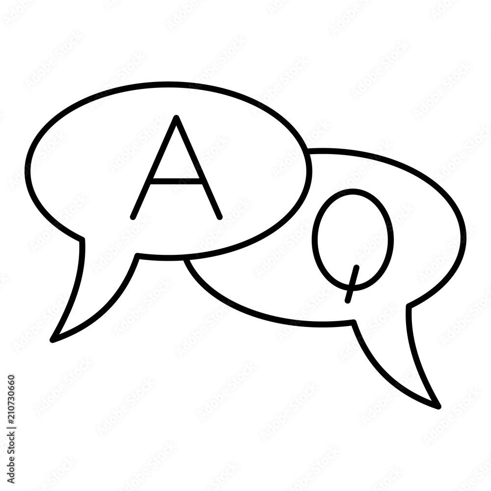 Poster chat translate icon. outline illustration of chat translate vector icon for web design isolated on w