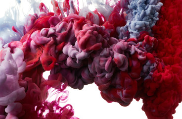 Color drop in water