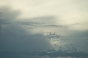 Fototapeta premium A blue day sky with rare beautiful clouds for the designer's background
