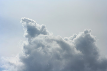 Rainy (or rain) cloud, gray color background