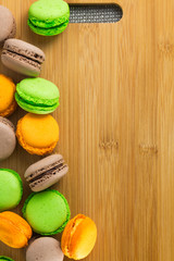 French delicious dessert macaroons