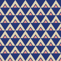 Abstract seamless geometric pattern of triangles.