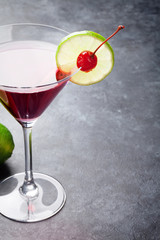 Cosmopolitan cocktail
