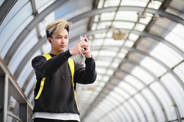 A man in sportswear outdoors