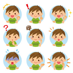 子供　アイコン　男の子