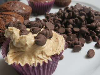 brownie cupcakes chocolate chips