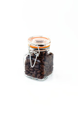 Mini Preserving Jar filled with Roasted Coffee Beans