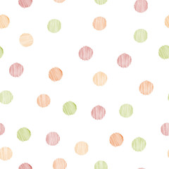 Vector seamless  pattern  with circles.