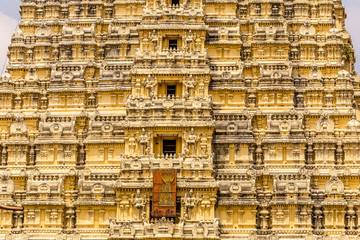 Sri Ekambaranathar Temple detail, an Hindu temple in Kanchipuram,  Tamil Nadu, India
