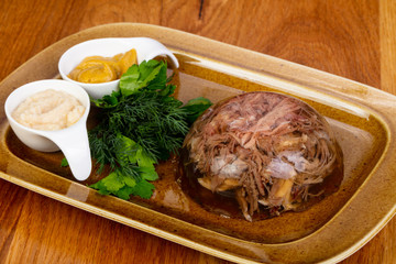 Aspic with beef