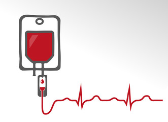 Bluttransfusion mit EKG in der Notfallmedizin