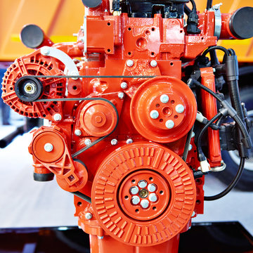 Red Diesel Engine For Trucks