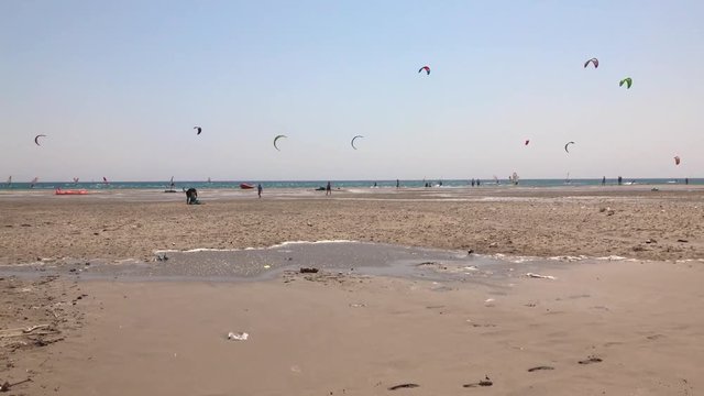 Kitesurfs in Prasonisi Island