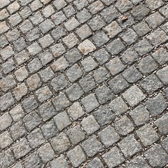 Pflastersteine Schräge Ansicht