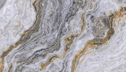 Fototapeta premium Grey gold curly marble