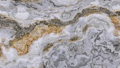 Fototapeta premium Grey gold curly marble