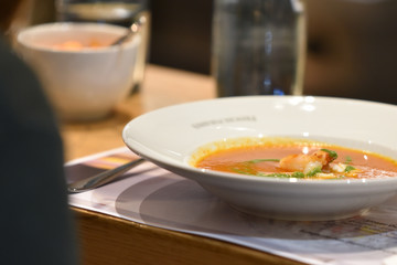 Suppe im Teller