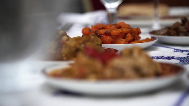 Close up, traditional Morocco food