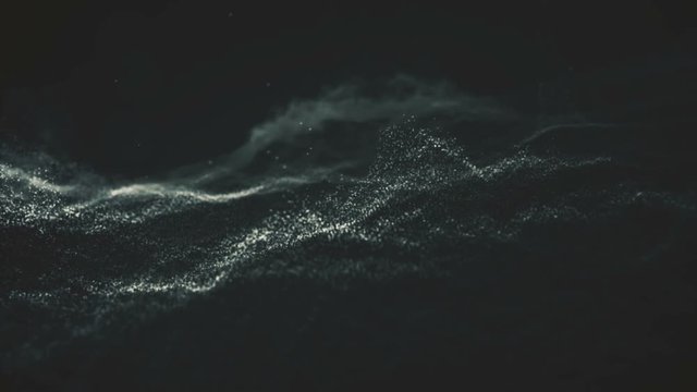 Abstract background with moving and flicker particles. On beatiful relaxing Background.