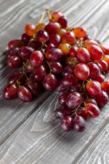 Bunch of pink grapes