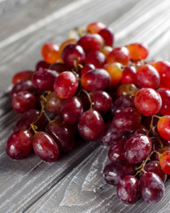 Bunch of pink grapes