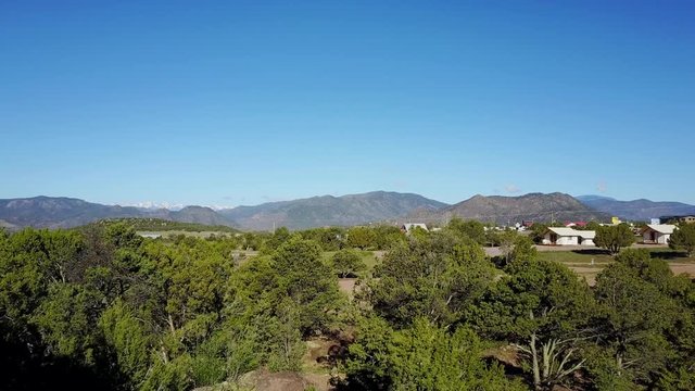 Aerial view of nature at Echo Canyon, Nevada