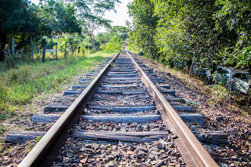 Fototapeta premium Trilho de trem urbanos