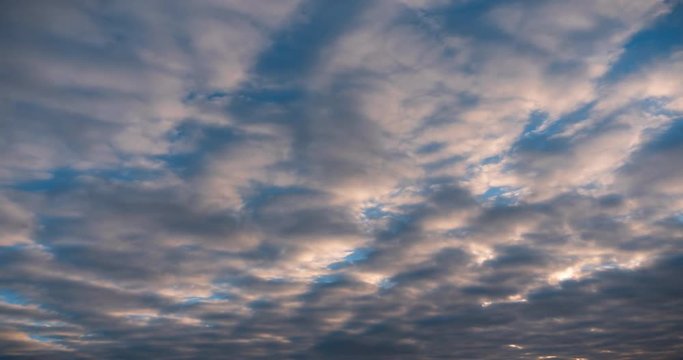 Time lapse cloudy morning sky, nature background