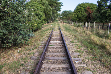 Obraz premium Trilho de trem urbanos