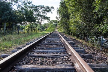 Fototapeta premium Trilho de trem urbanos