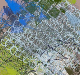 Abstract painting on canvas. Hand made art. Colorful texture. Modern artwork. Strokes of fat paint. Brushstrokes. Contemporary art. Artistic background image.