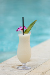 pina colada by the pool
