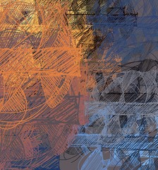 Abstract painting on canvas. Hand made art. Colorful texture. Modern artwork. Strokes of fat paint. Brushstrokes. Contemporary art. Artistic background image.