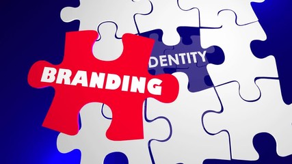 Branding Identity Marketing Management Puzzle 3d Animation