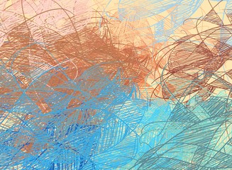 Abstract painting on canvas. Hand made art. Colorful texture. Modern artwork. Strokes of fat paint. Brushstrokes. Contemporary art. Artistic background image.