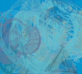 Abstract painting on canvas. Hand made art. Colorful texture. Modern artwork. Strokes of fat paint. Brushstrokes. Contemporary art. Artistic background image.