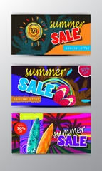 summer sale template banner