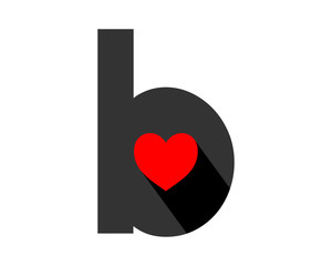 black heart typography alphabet typeset typeface logotype font image vector icon