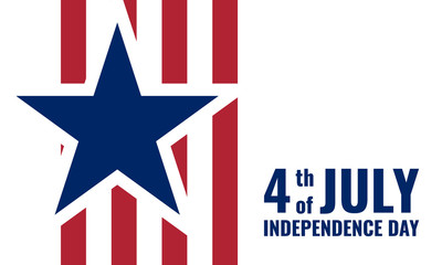 4th of July, Independence Day, vector illustration