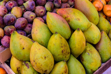group of fresh mango and figs