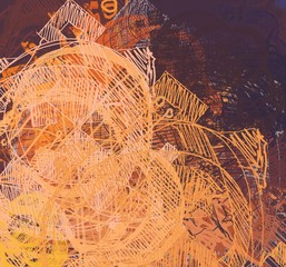 Abstract painting on canvas. Hand made art. Colorful texture. Modern artwork. Strokes of fat paint. Brushstrokes. Contemporary art. Artistic background image.