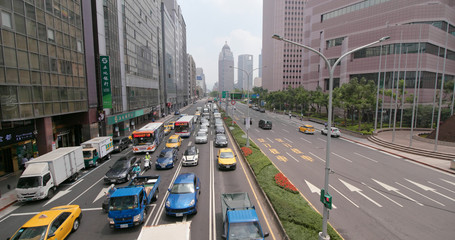 Taipei urban city street