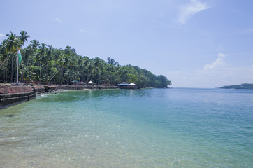 Island of Ross Andaman Sea beautiful landscape
