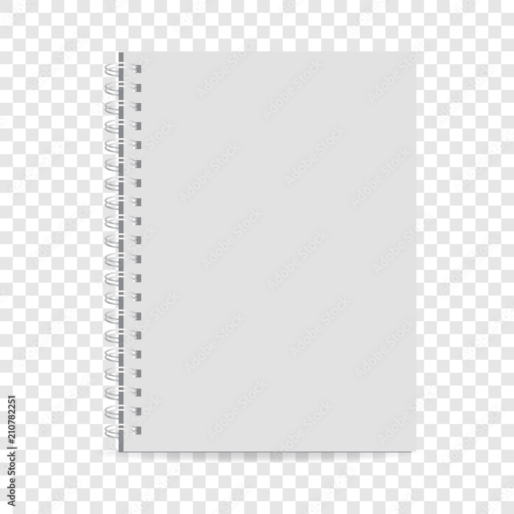 Poster exercise book icon. realistic illustration of exercise book vector icon for web