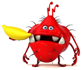 Fun germ - 3D Illustration