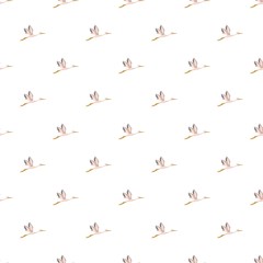 Stork pattern seamless repeat in cartoon style vector illustration
