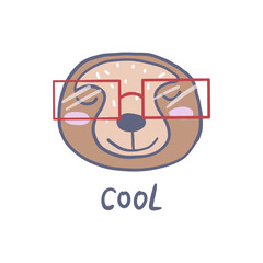 Cute animals. Scandinavian style. Prints for clothes and postcards, for children. For your design.