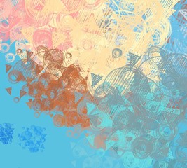 Abstract painting on canvas. Hand made art. Colorful texture. Modern artwork. Strokes of fat paint. Brushstrokes. Contemporary art. Artistic background image.