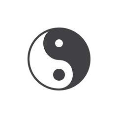 Fototapeta premium Yin yang vector icon. filled flat sign for mobile concept and web design. Religion simple solid icon. Taoism symbol, logo illustration. Pixel perfect vector graphics