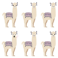 Cartoon llama character © AnnaPa